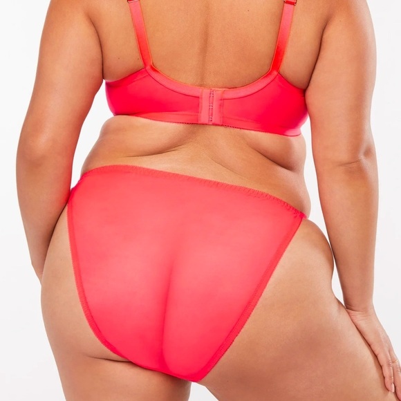 New Savage x Fenty Foiled Sprigs Embroidered Floral String Bikini Pink Undies - Picture 4 of 6